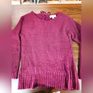 Knox Rose Sweater with lace detailing on back